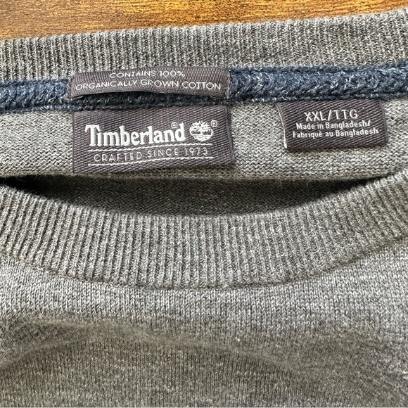 Timberland Gray Raglan Sleeve Sweater size Men’s XXL - Picture 3 of 5